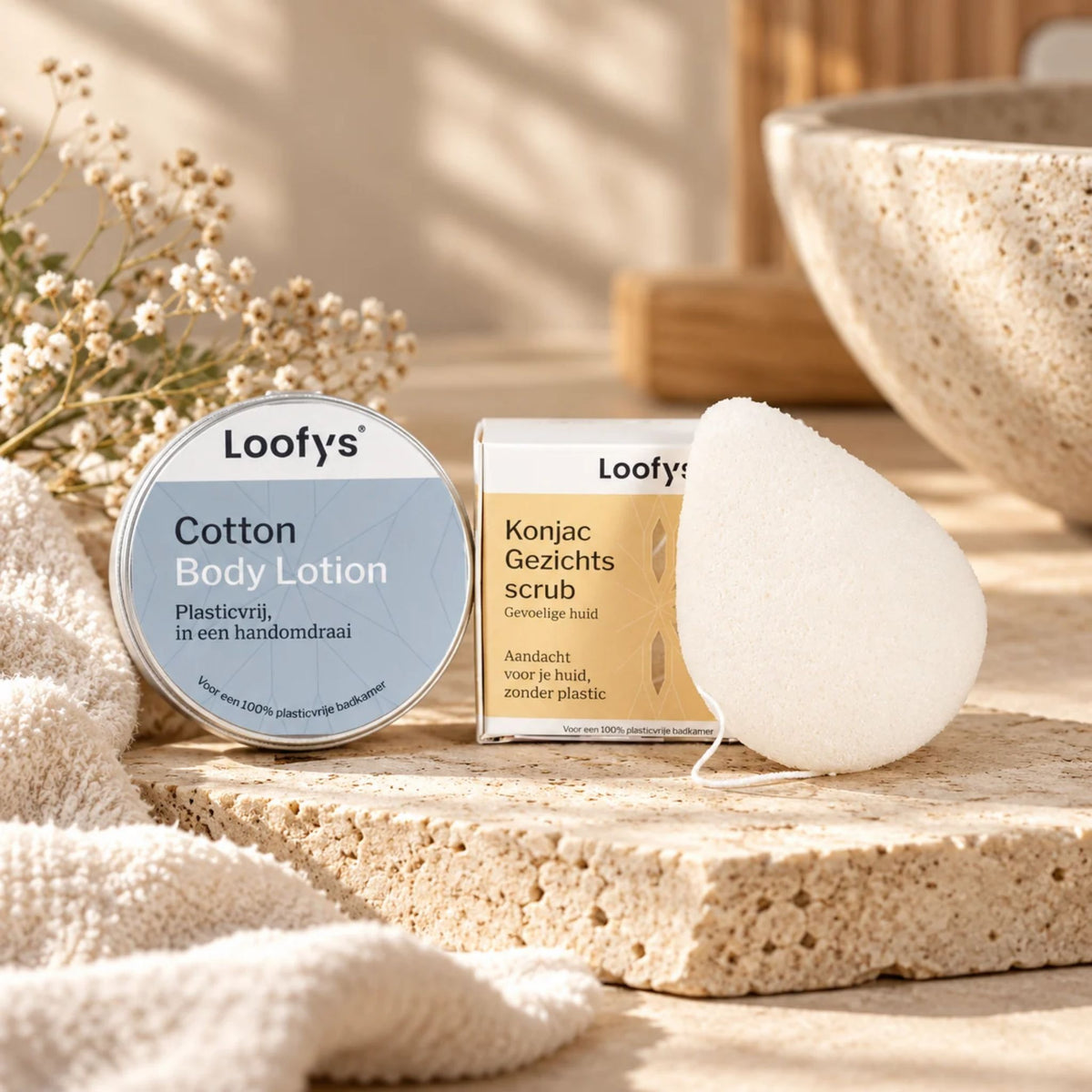 Verwen & Relax Cadeauset – Body Lotion & Konjac