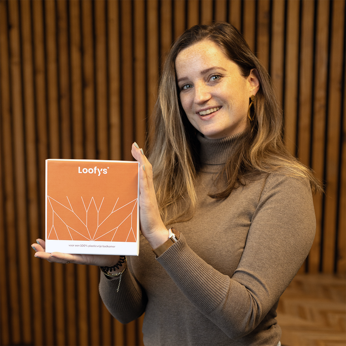 Dorien Beijk met een giftset