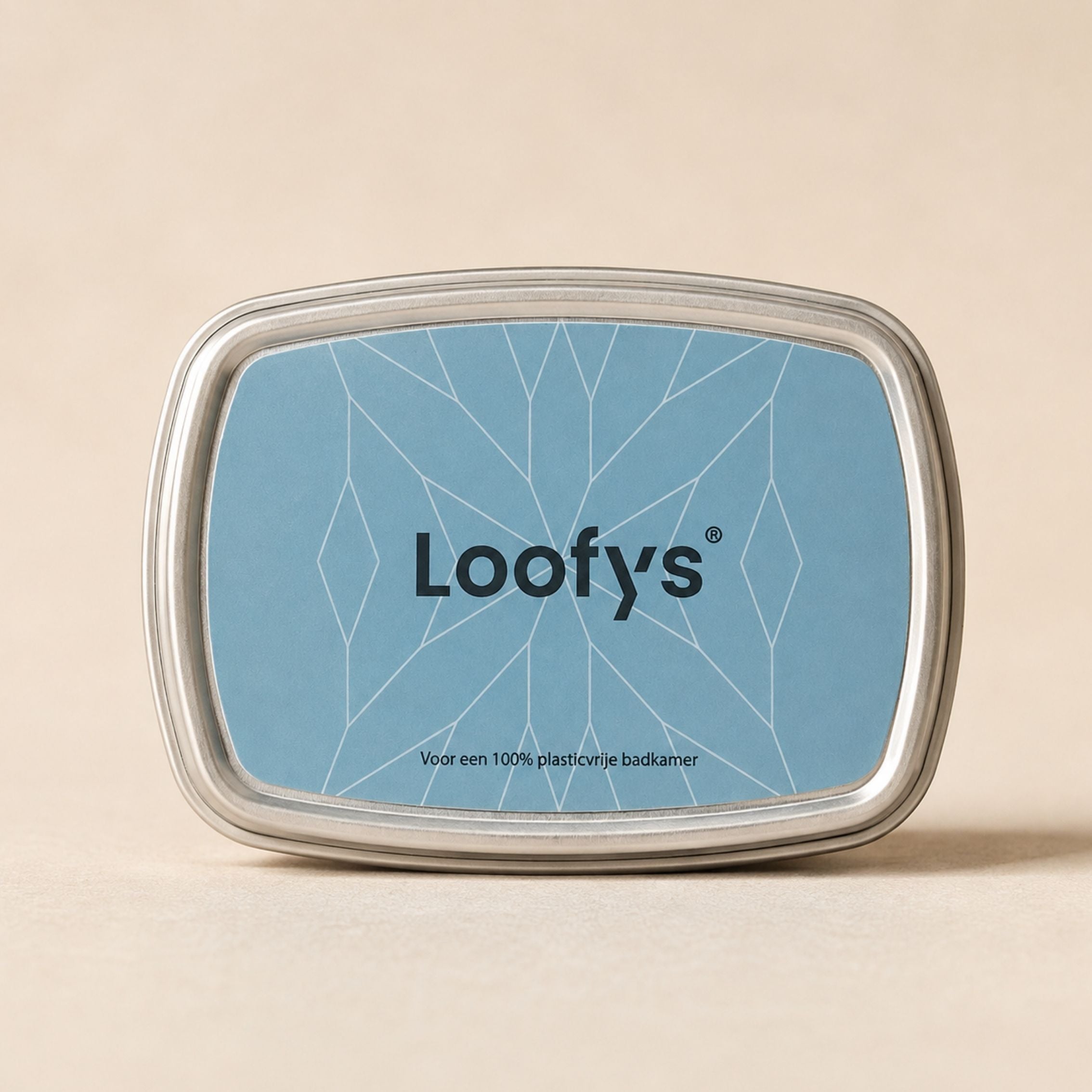 Loofys® rechthoekig reisblikje, plasticvrij bewaarblik voor je body bar