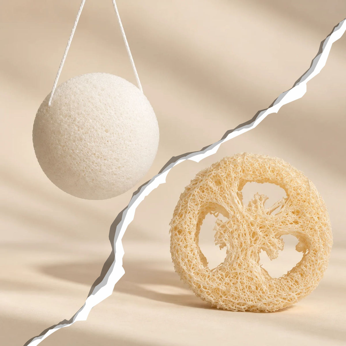 Ladder-cadeau: Mini Loofah of Konjac