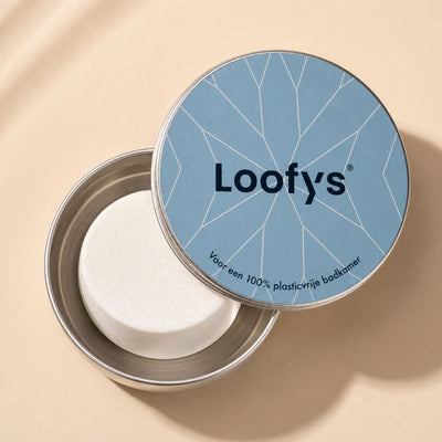 Loofys® rond reisblikje, plasticvrij bewaarblik voor je shampoo bar
