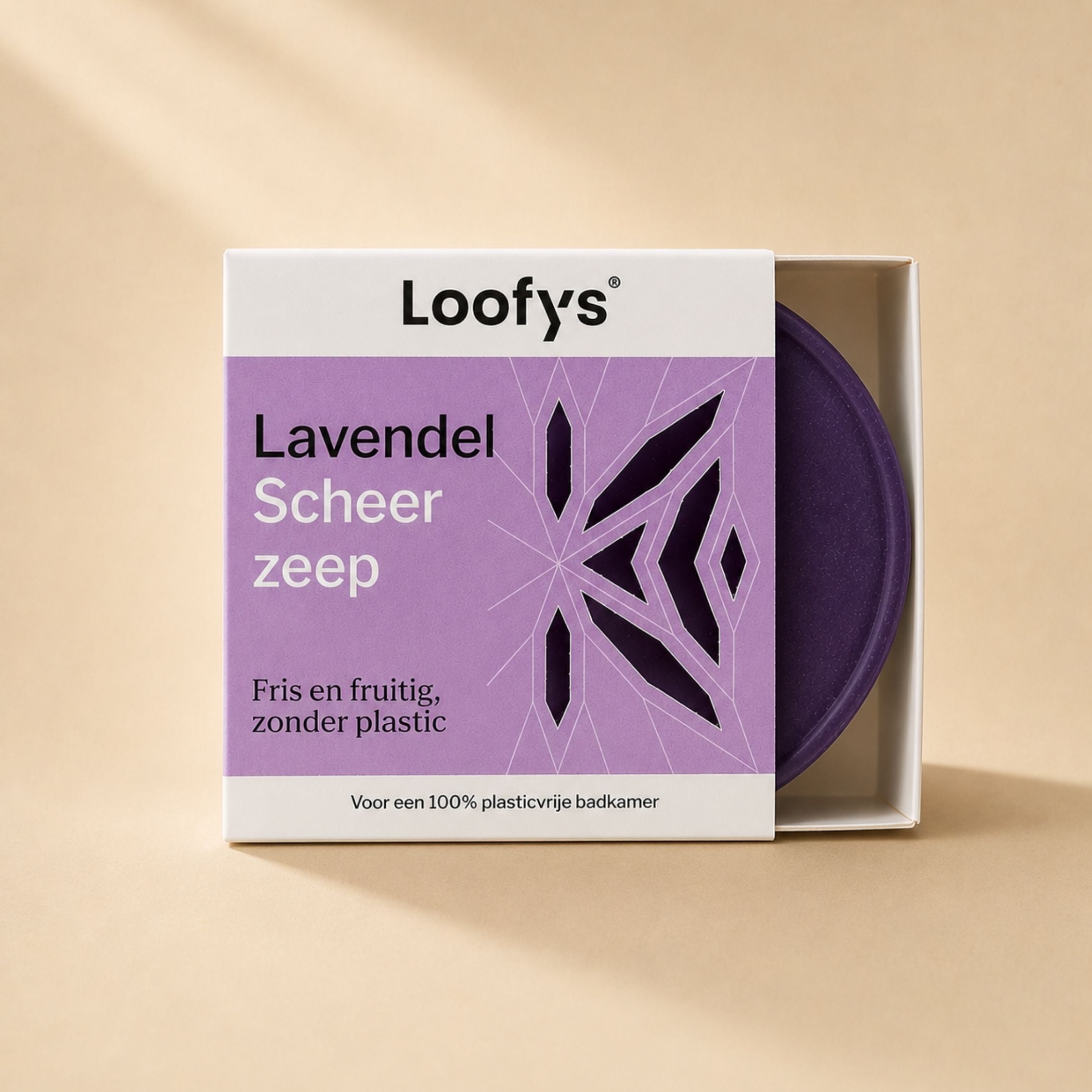 Loofys® scheerzeep in Lavendel en Lemongrass, plasticvrij scheren