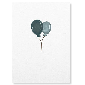 Ballonnen wenskaart