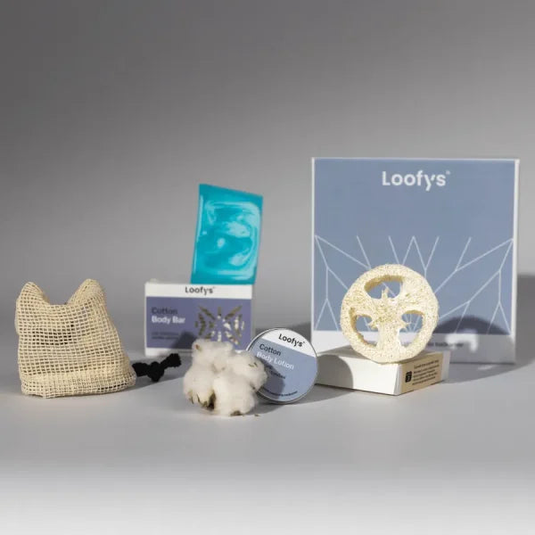 Loofys® Luxe Geurlijn Cadeaudoos — inhoud met plasticvrije verzorging