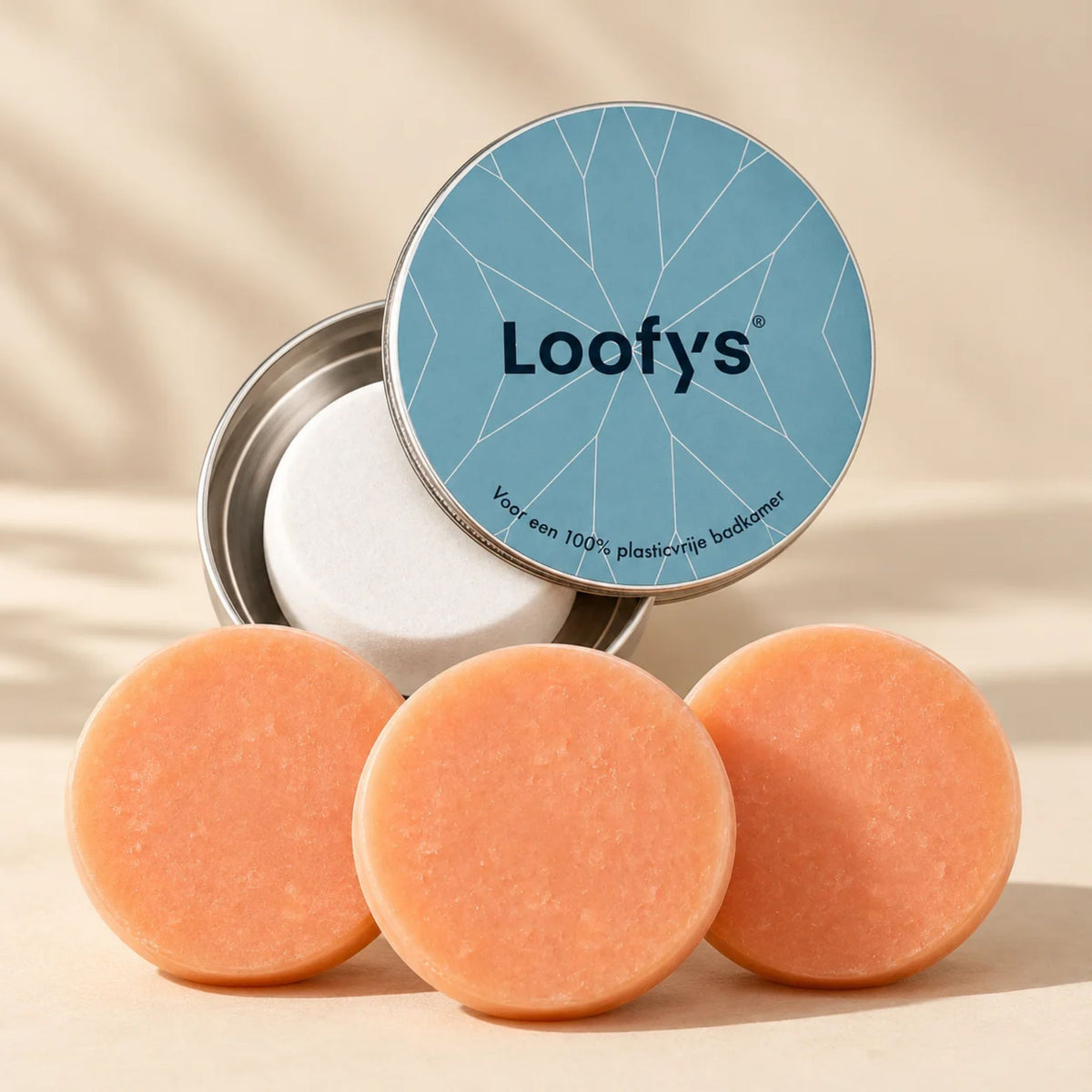 3 Shampoo Bars 30g met bewaarblikje