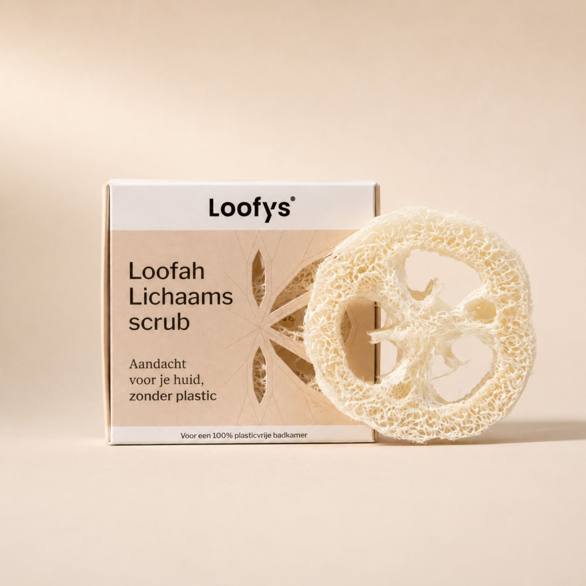 Loofys® loofah, natuurlijke plasticvrije douchespons