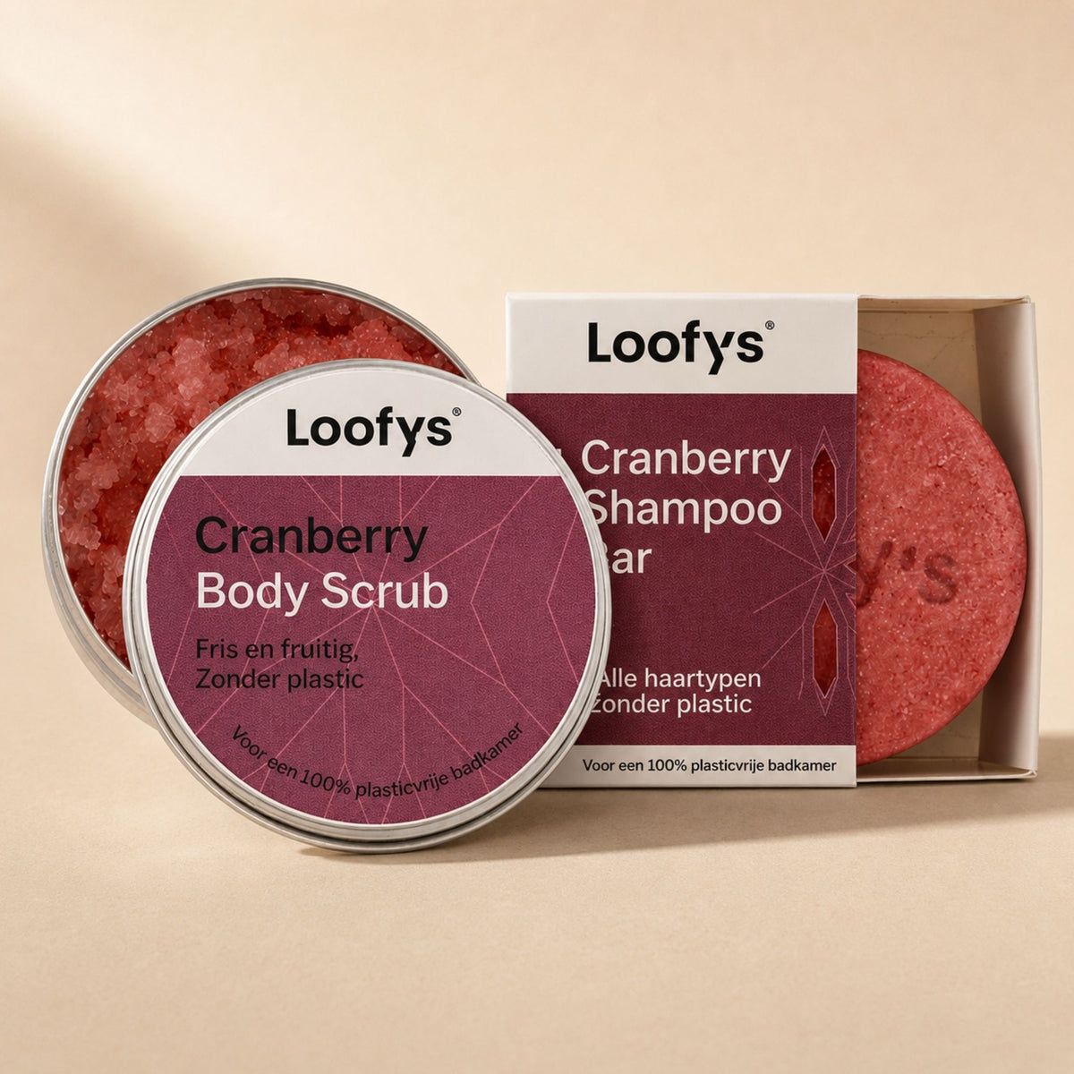 Loofys® Douche Duo Cadeauset met shampoo bar en body scrub