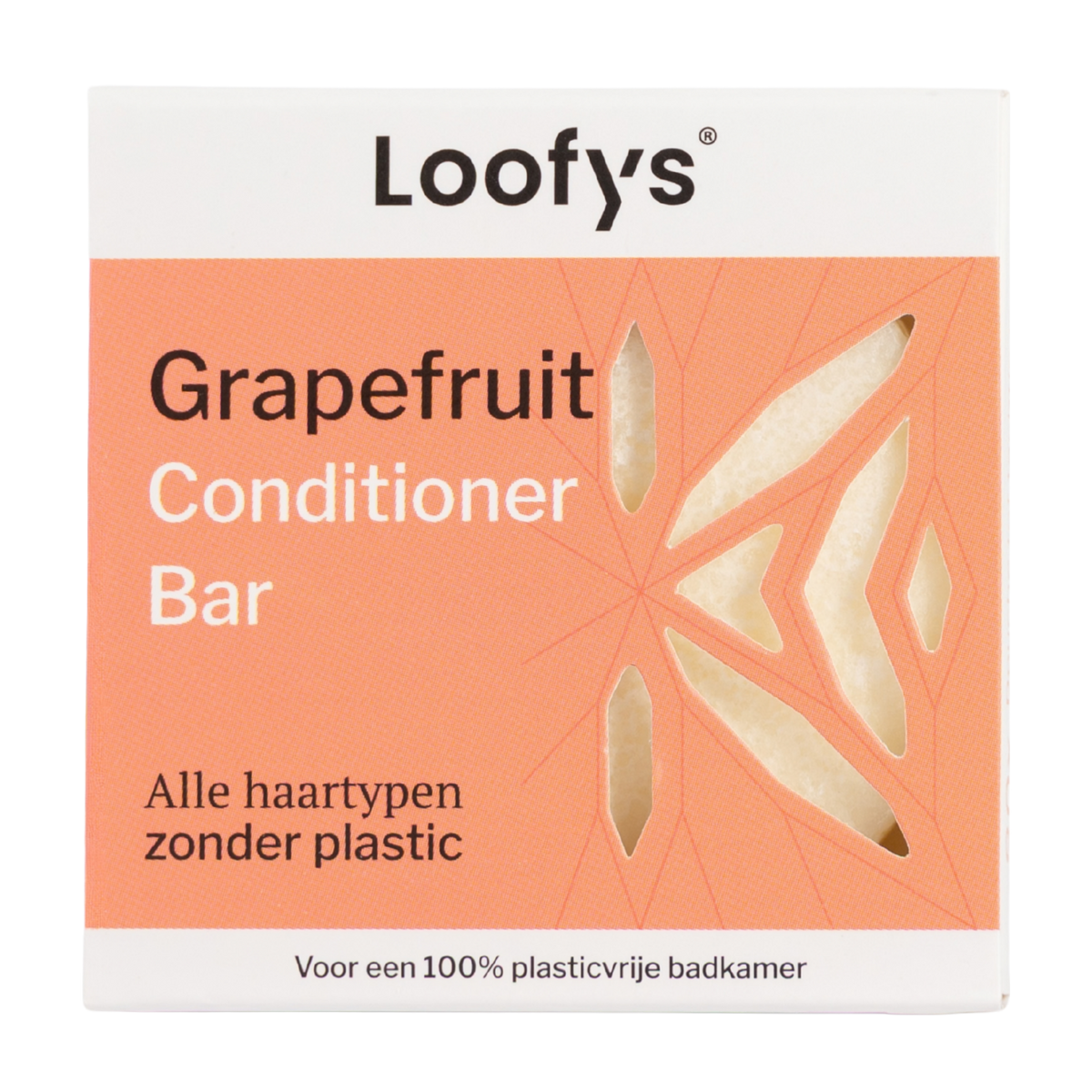 Loofys® Conditioner Bar Grapefruit – voorkant van de verpakking