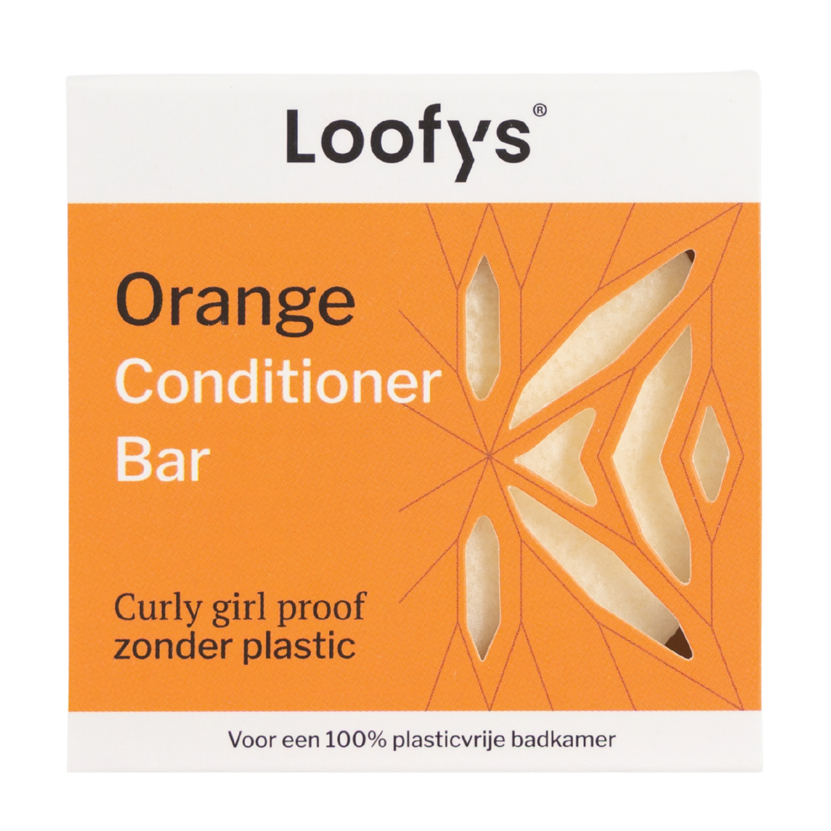 Loofys® Conditioner Bar Orange – voorkant van de verpakking