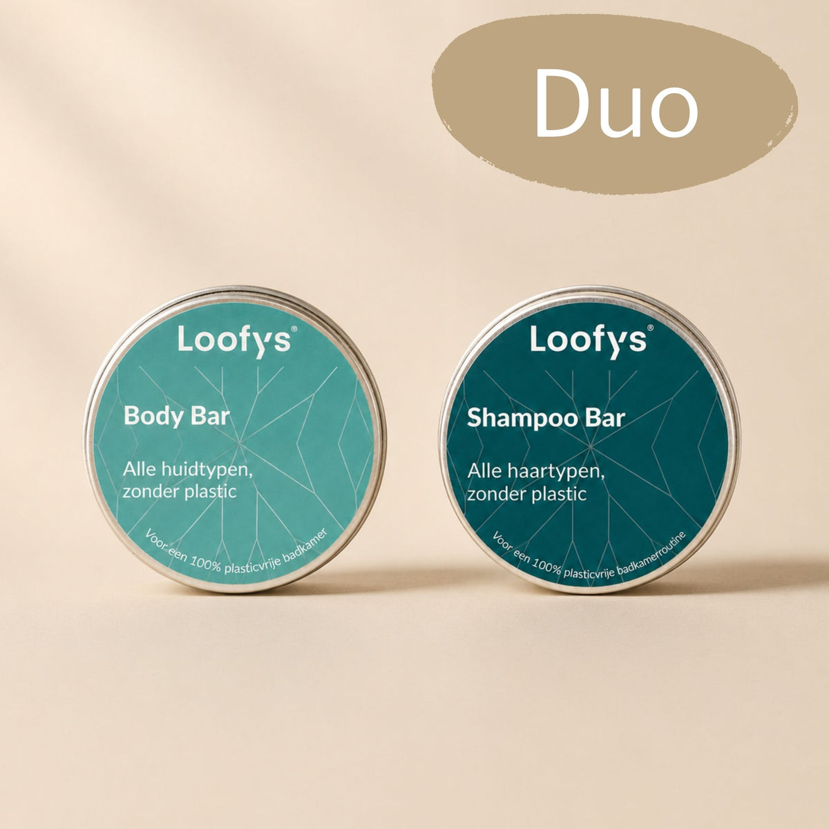 Loofys® Mini Bar Duo 30g — plasticvrije shampoo bar en body bar