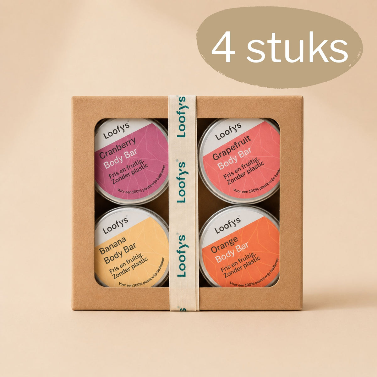Loofys® Mini Cadeaubox 4 — plasticvrije verzorging in mini-formaat