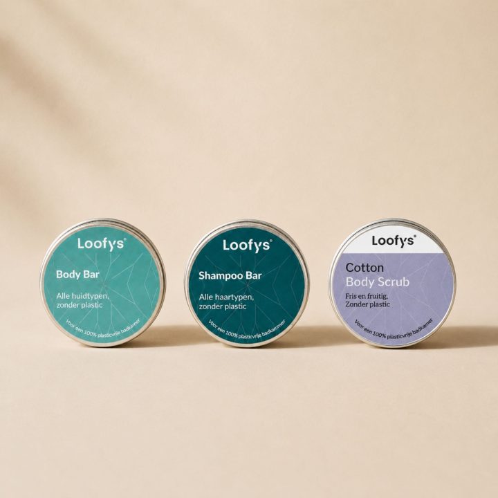 Loofys® Mini Routine 30g met shampoo bar, body bar en body scrub
