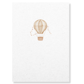 Luchtballon wenskaart