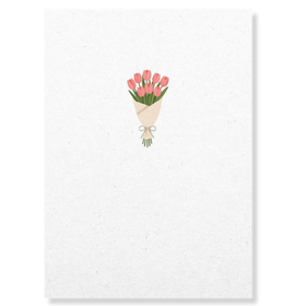 Tulpenboeket wenskaart