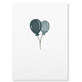 Ballonnen wenskaart