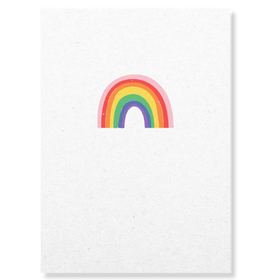 Regenboog wenskaart