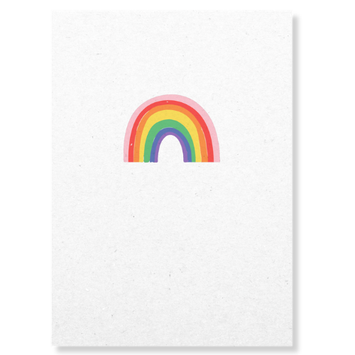 Loofys® wenskaart Regenboog, duurzame cadeaukaart voor pride