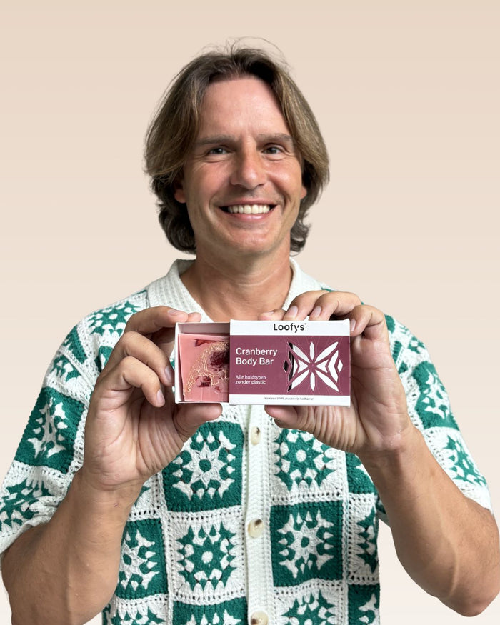 Ralph Moorman met de Loofys Cranberry Body Bar
