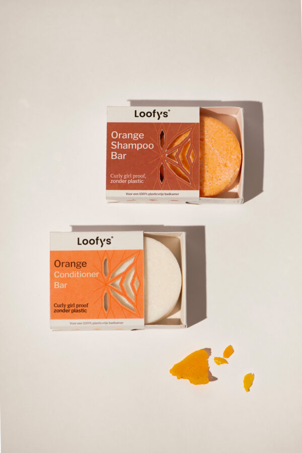 orange shampoo bar orange conditioner bar loofys